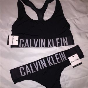 Brand New! Calvin Klein sports bra and panty set